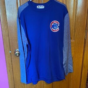 Majestic Chicago Cubs Thermabase Authentic Crewneck Sweater